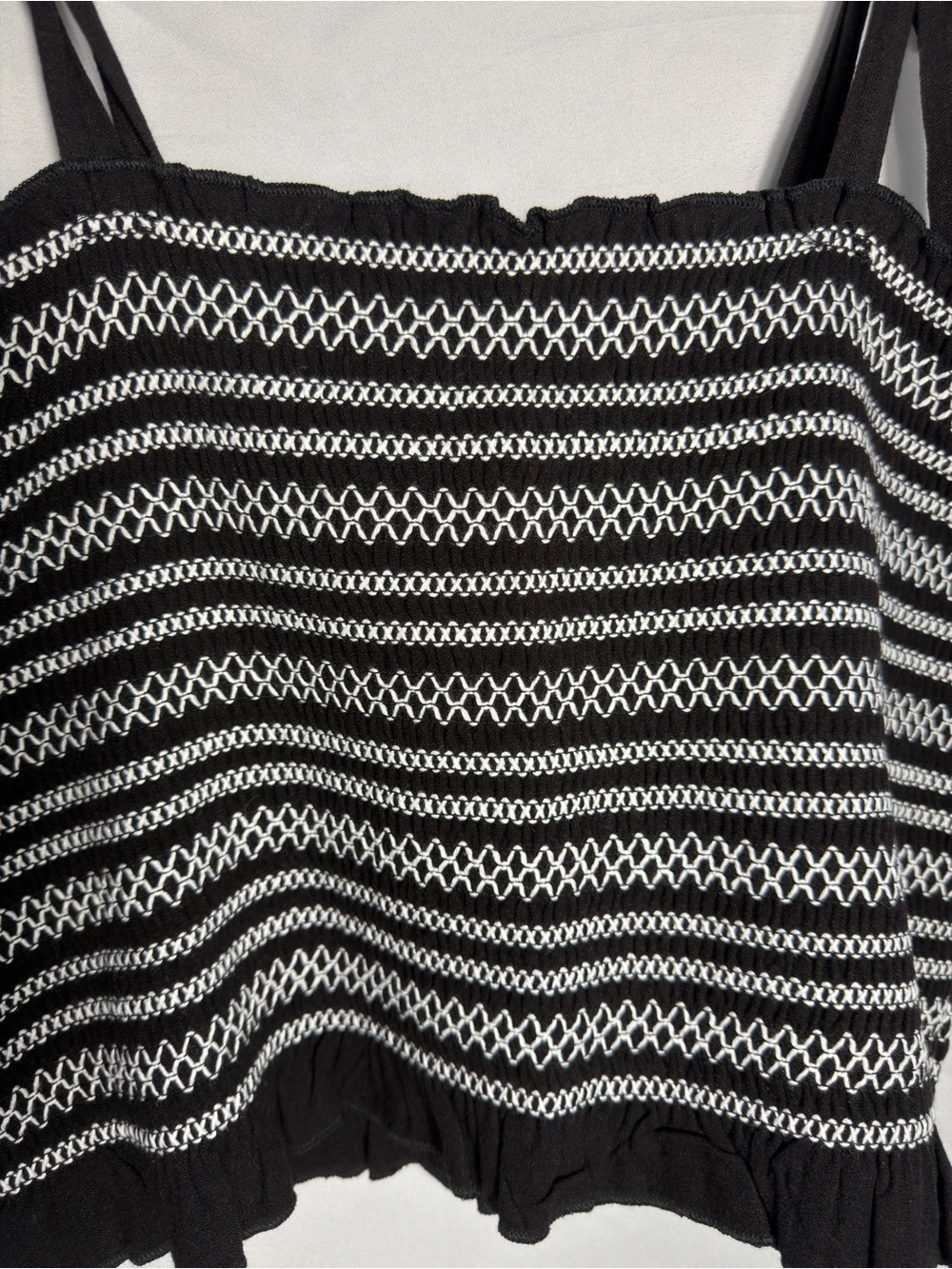 Forever 21 Embroidered Tie-Strap Crop Top - Picture 3 of 10